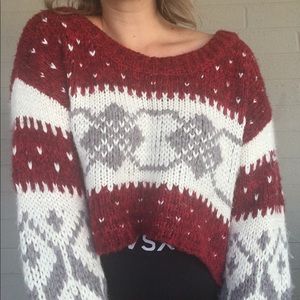 Free People Cropped Sweater